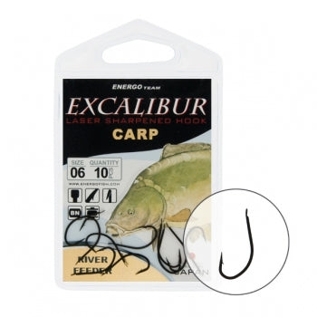 CARLIGE EXCALIBUR CARP RIVER FEEDER BLACK