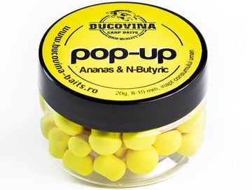 POP UP BUCOVINA BAITS, 8-10MM, 20G/CUTIE ANANAS & N-BUTYRIC