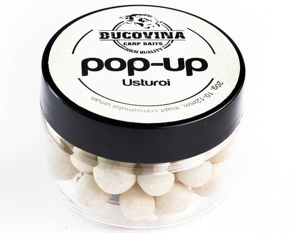 POP UP BUCOVINA BAITS, 8-10MM, 20G/CUTIE USTUROI