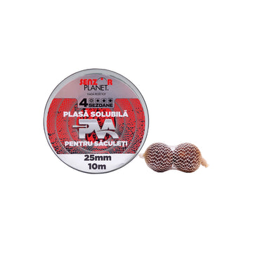 REZERVA PVA SENZOR PLASA SOLUBILA 25mm PENTRU SACULETI, 10m