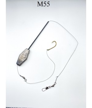 MONTURA FIR NYLON 1 CARLIG NR 3/0 CU PLUMB 120g TOPFISH 