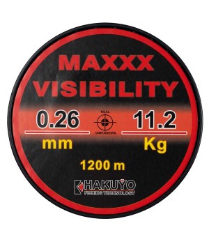 FIR MONOFILAMENT HAKUYO MAXXX VISIBILITY ROSU FLUO NEON 1200m